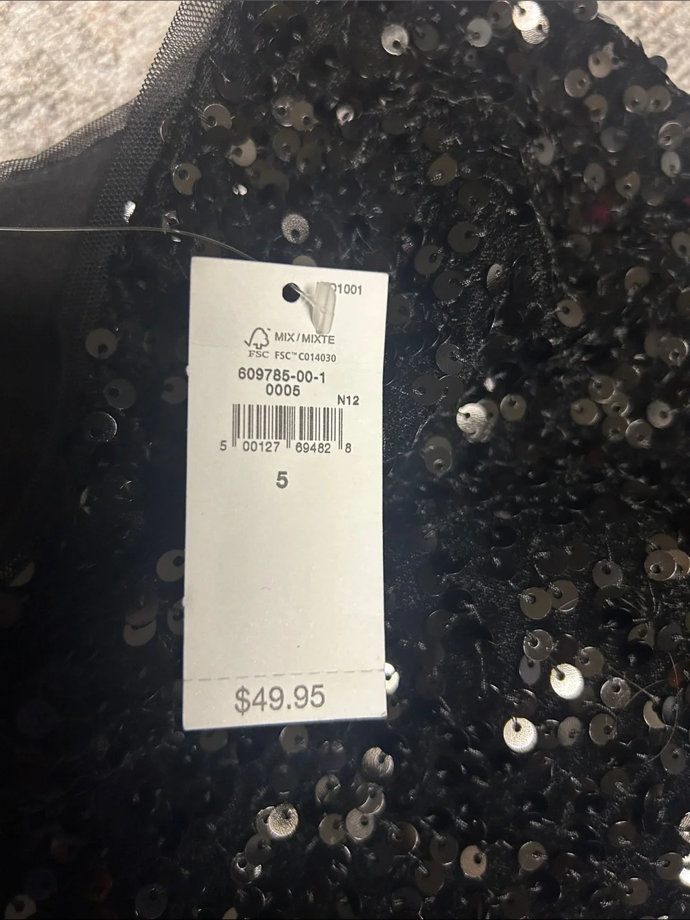 GAP Kids Black Sequin Party Skirt